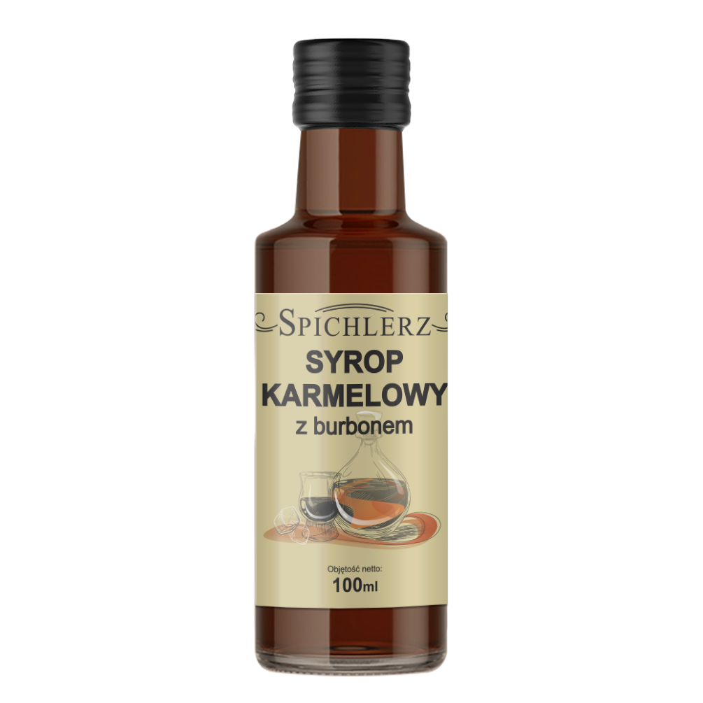 Syrop karmelowy z burbonem 100 ml